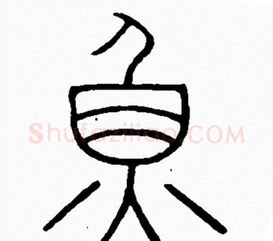 魚字李阳冰毛笔篆书书法写法,摘自李阳冰毛笔篆书书法作品