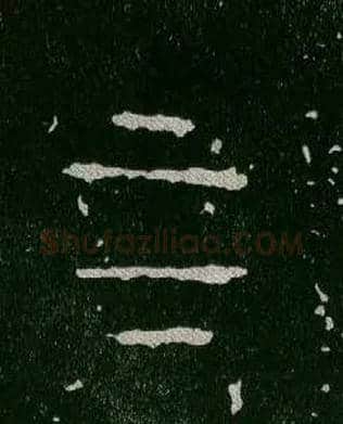 上下毛笔大篆写法,摘自西周毛公鼎