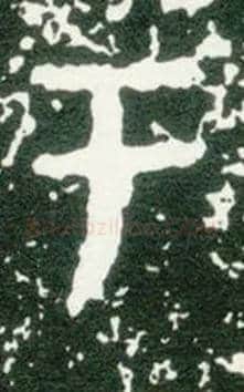 于毛笔大篆写法,摘自西周大盂鼎