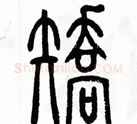 矯字方去疾毛笔篆书书法写法,摘自方去疾毛笔篆书书法作品