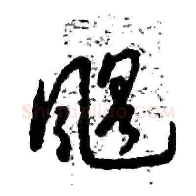 飓硬笔草书写法,摘自张恒成硬笔书法字帖
