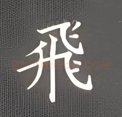 飞硬笔楷书写法,摘自丁永康硬笔书法字帖