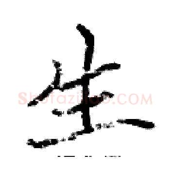 生硬笔楷书写法,摘自张标硬笔书法字帖