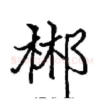 郴硬笔楷书写法,摘自张标硬笔书法字帖