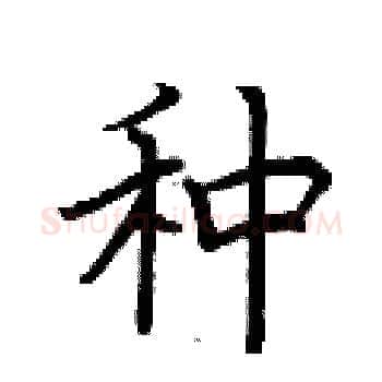 种硬笔楷书写法,摘自荆霄鹏硬笔书法字帖