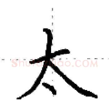 太硬笔楷书写法,摘自荆霄鹏硬笔书法字帖