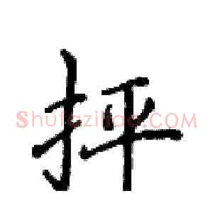 抨