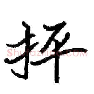抨