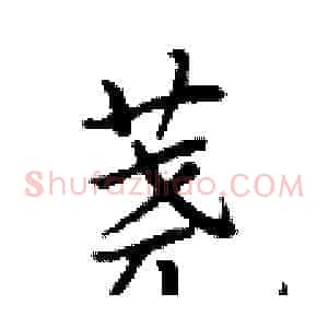 荛