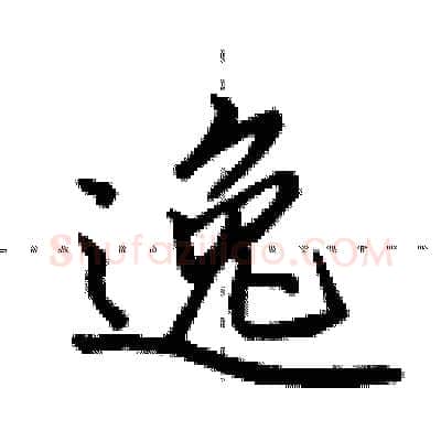 逸硬笔行书写法,摘自田英章硬笔书法字帖