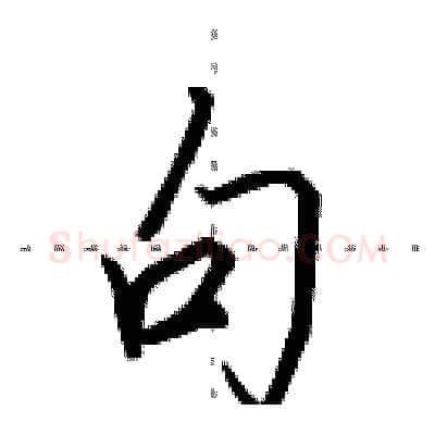 句硬笔行书写法,摘自田英章硬笔书法字帖