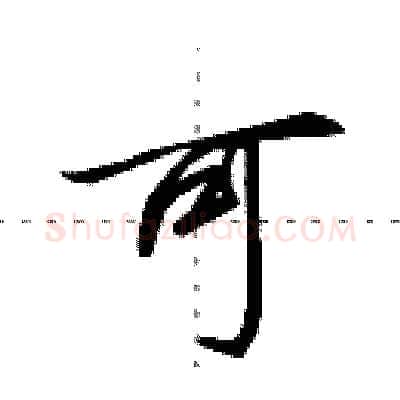 可硬笔行书写法,摘自田英章硬笔书法字帖