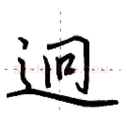 迥硬笔行书写法,摘自田英章硬笔书法字帖