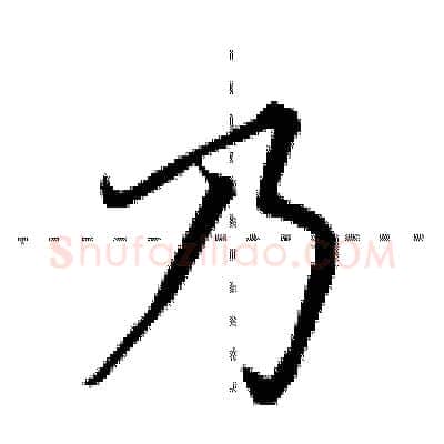 乃硬笔行书写法,摘自田英章硬笔书法字帖