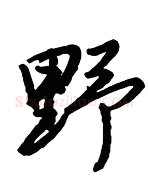 野硬笔行书写法,摘自金泽珊硬笔书法字帖