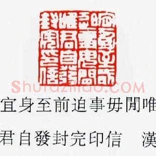 宜身至前迫事毋□唯君自發,发封完印信
